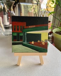 Image 5 of Gudetama Mini Canvas Painting + Easel