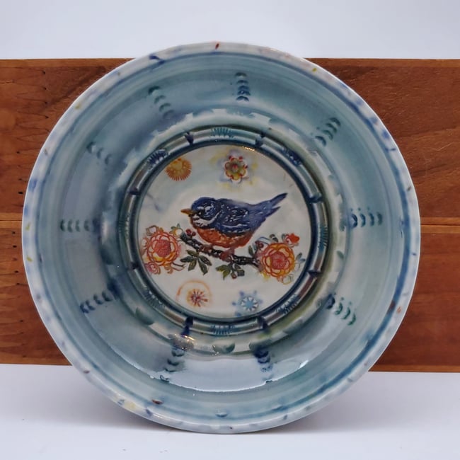 Bluebird Porcelain Keepsake Dish