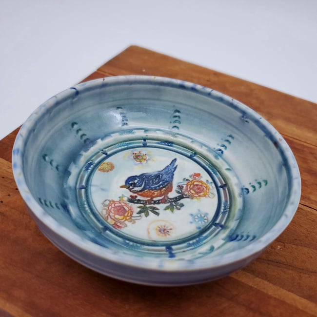 Bluebird Porcelain Keepsake Dish