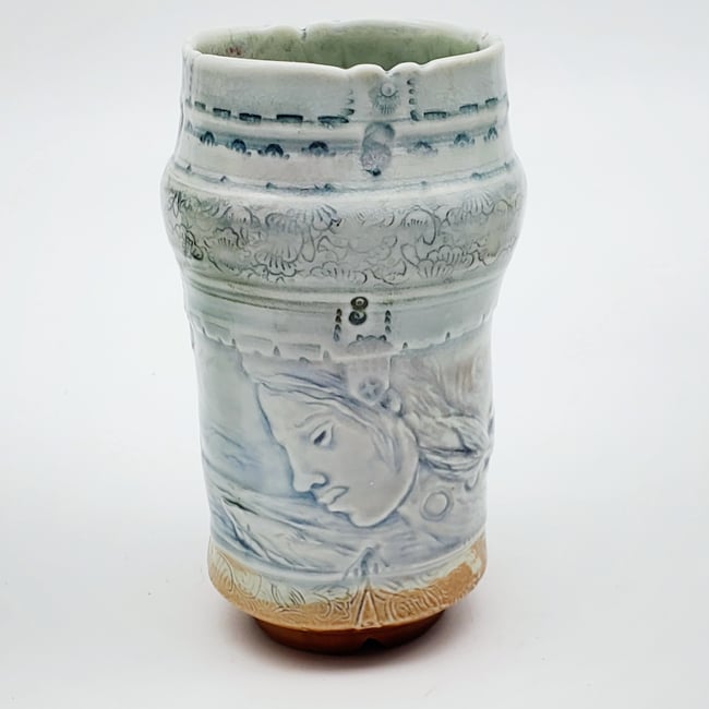 Woodfired Serenity Porcelain Vase