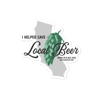 California - I Helped Save Local Beer Sticker
