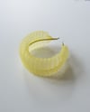 PLEATED MESH HEADBAND : YELLOW