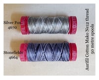 Image 3 of Aurifil Cotton Mako 12wt Variegated Thread