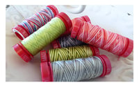 Image 1 of Aurifil Cotton Mako 12wt Variegated Thread