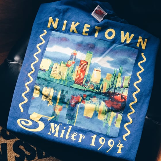 Image of Original 1994 NikeTown 5 Miler Promo Tee.