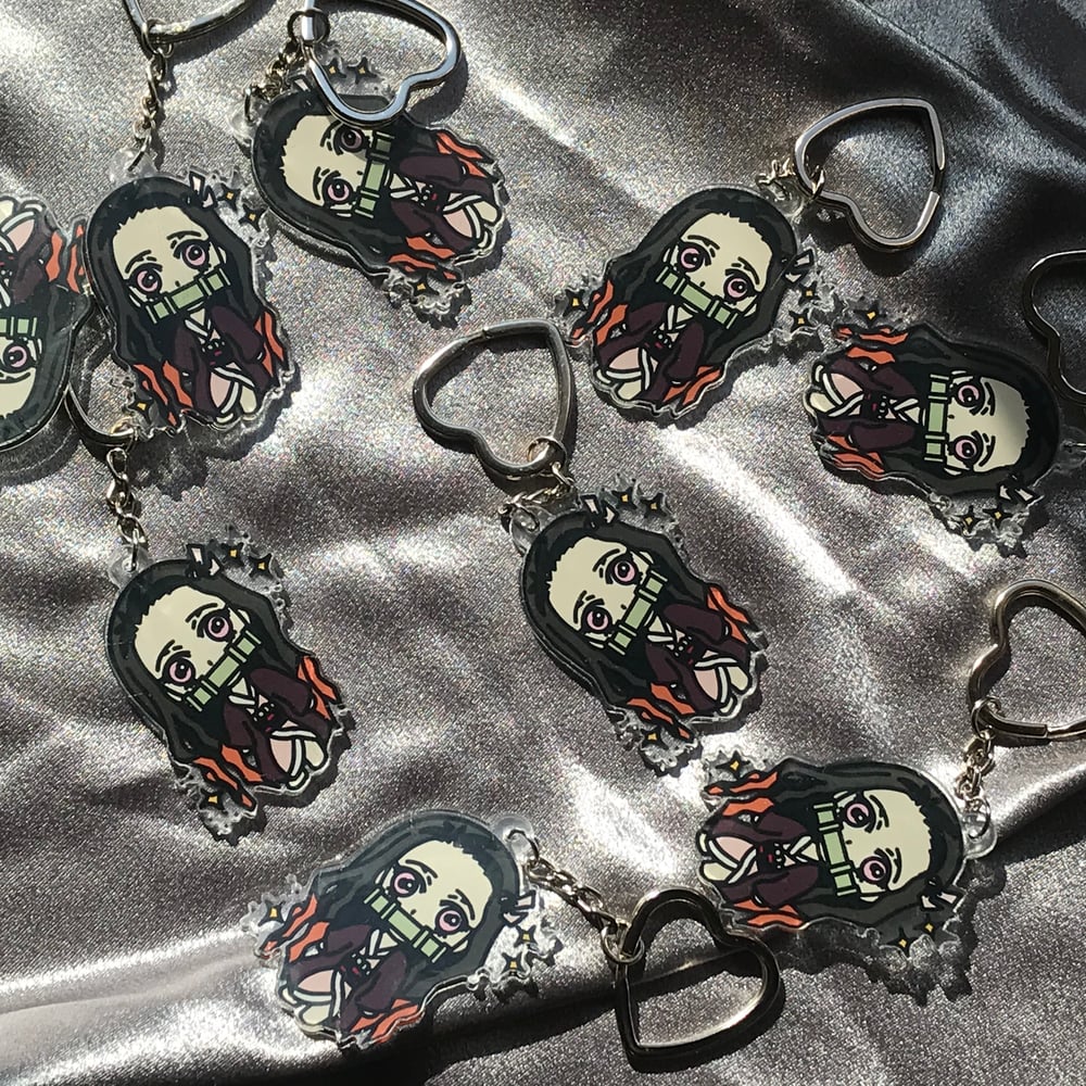 Image of Nezuko keychain