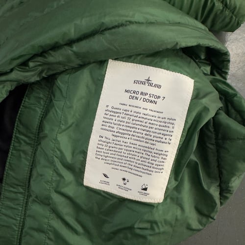 Image of SS 2012 Stone Island Micro Rip Den down jacket, size small