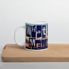What About Memphis White glossy mug