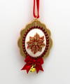 Holiday Cameo Ornaments