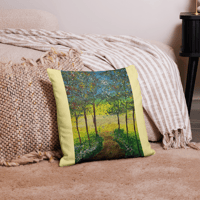 Image 3 of Premium Pillow (A walk through the forest)