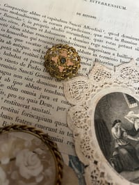 Image 4 of Broche en pomponne, cuivre et zircon, du XIXème siècle 