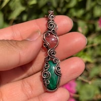 Image 2 of Malachite x Rhodochrosite 💗💚