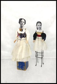 Mixed Media Art Dolls Agatha & Jane