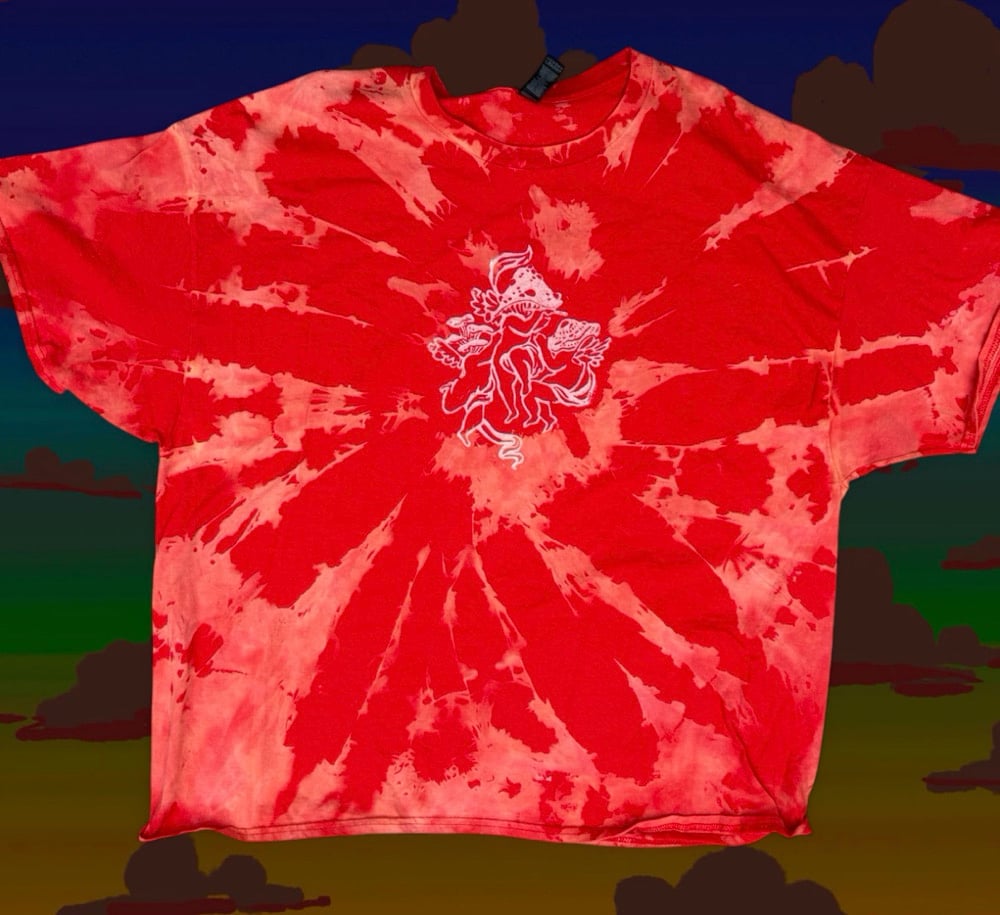 Image of READY TO SHIP- Limited Edition Tie-Dye Shroomy Trio Tee
