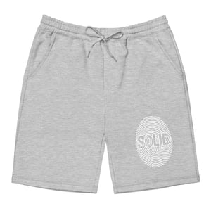 Image of White Printed Solid Shorts