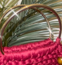 Image 4 of Deep red tassel charm bag 