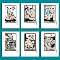 Image 2 of "CAT TAROT" A4 PRINTS