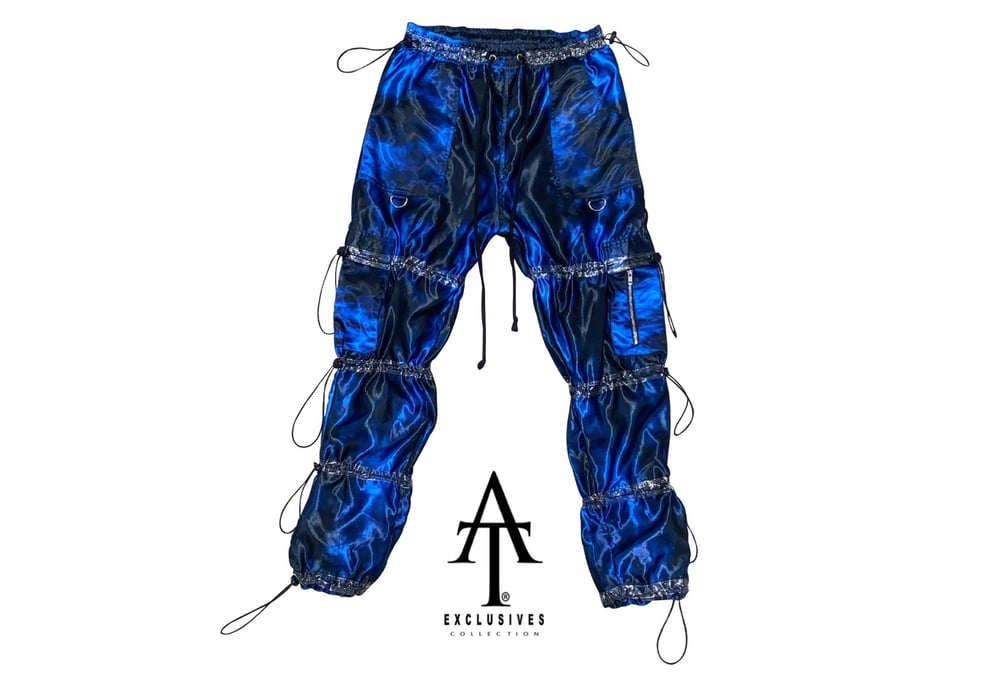 Image of Blue Storm  Puffer Pants