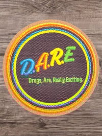 Dare Stitched Patch Exciting