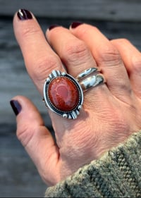 Image 2 of Red Horn Coral Deco Ring 