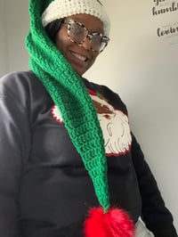 Image 3 of Extra long Santa hat 