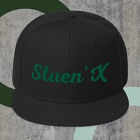 Image 3 of Stuen'X® In Green Snapback Hat