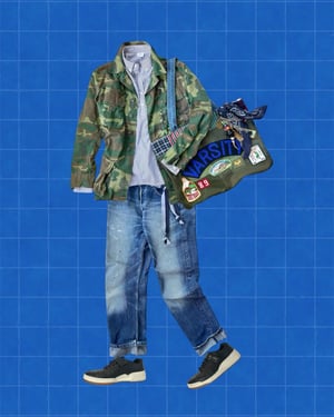 Image of VARSITY CAMP TOTE - BLUE