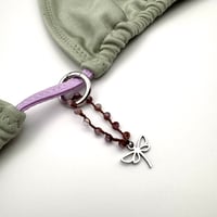 Image 2 of Purple Quartz Dragonfly Bikini Charm