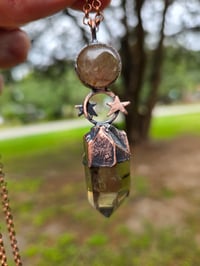 Image 3 of Electroformed crystallized ball necklace 03