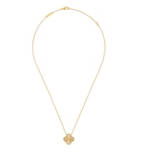 Image 2 of Gold Clover Necklace