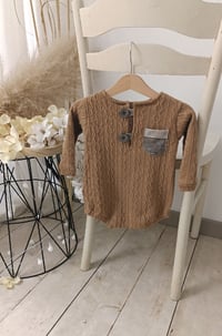 Image 2 of Photo prop | Boy bodysuit for photoshoot | Ari | camel | 12-15 months | 18-24 months
