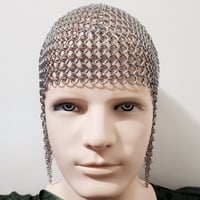 Image 3 of HENDRIK Cropped European Chainmail Coif