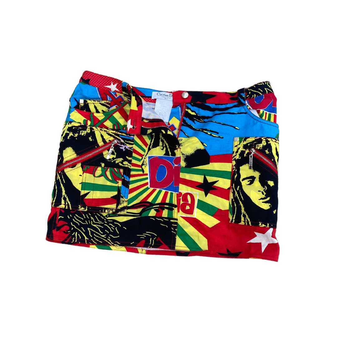 dior rasta skirt