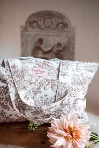 Image 6 of Tote bag [Toile de jouy chocolat]