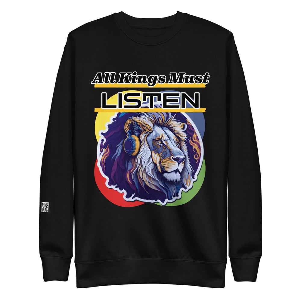 All Kings Must Listen Sweater (QR CODE ON SLEEVE)