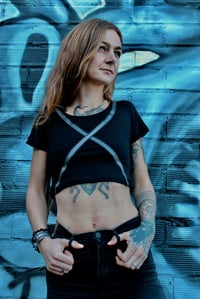 Image 1 of XENA black, simple/straps 