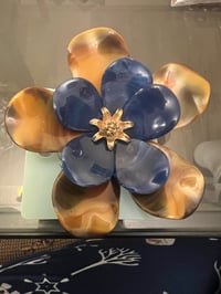 Image 2 of Double color flower brooch 
