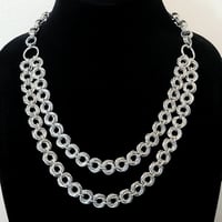 Image 1 of CHLORIS Layered Mobius Chainmail Necklace
