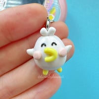 Image 1 of Shirotama - Tamagotchi Polymer Clay Charm