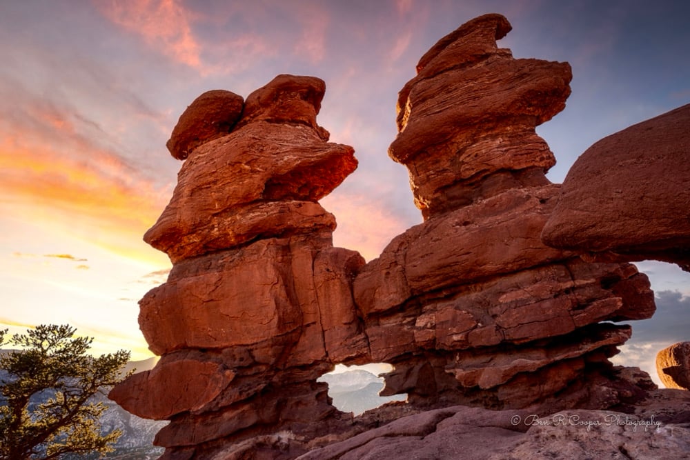 Sunset in the Garden of the Gods