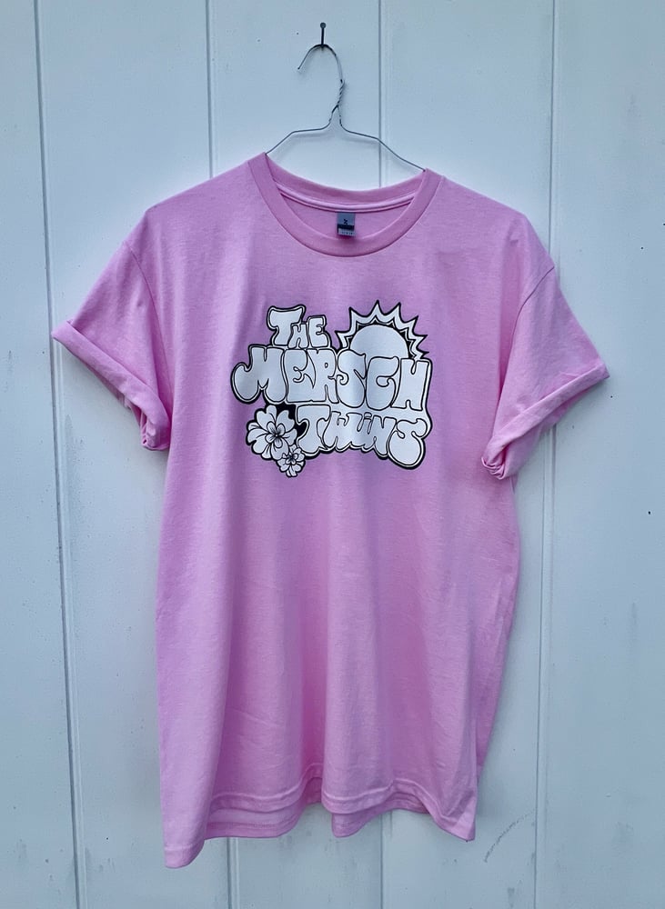 Image of “The Mersch Twins” Logo T - Pink