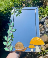 Image 1 of Stained Glass Forest Mirror