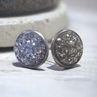 Image 3 of Druzy Stud Earrings