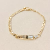 Image 2 of Figaro Plate Bracelet 