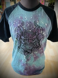 Image 1 of Batik Dye Baseballshirt Tiger L