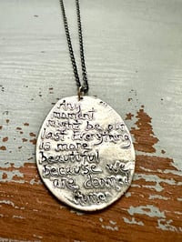 Image 8 of Homer quote pendant necklace by peaces of indigo