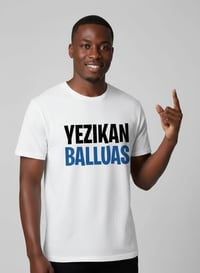 Image 2 of YB Men’s Black/Blue Burbank Bold Print T-Shirt 