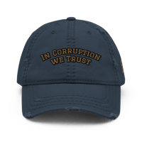 Image 1 of In Corruption we trust damaged hat