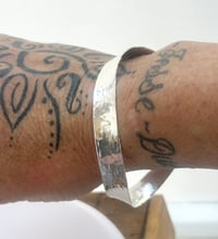 Image 4 of Wide Sculpted Wave Bangle