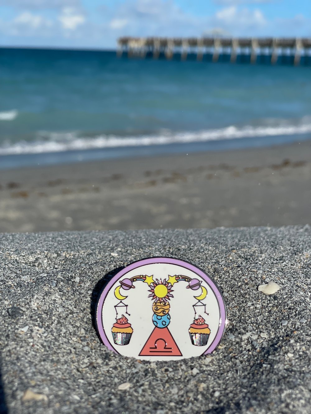 Image of Libra Cupcake Pin